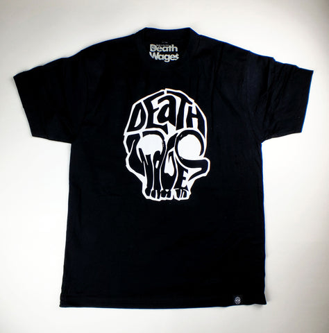 DEATH WAGES TM skull black short sleeve t-shirt